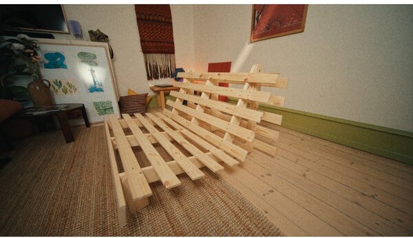 Roots szürke kinyitható kanapé 140 cm - Karup Design