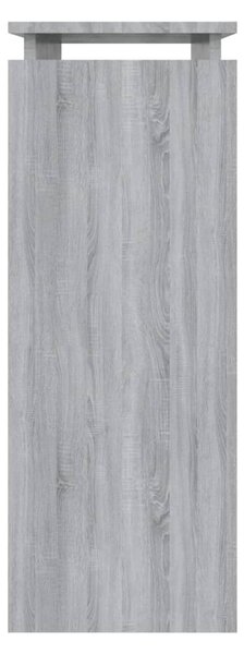 Szürke sonoma színű szerelt fa tálalóasztal 80 x 30 x 80 cm