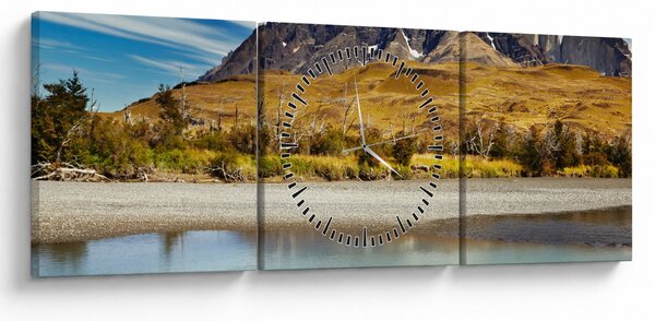 Kép - Torres del Paine Nemzeti Park (órával) (90x30 cm)