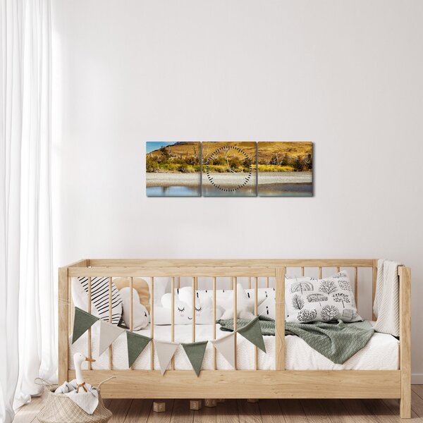 Kép - Torres del Paine Nemzeti Park (órával) (90x30 cm)