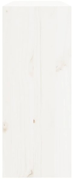 Fehér tömör fenyőfa borszekrény 62 x 25 x 62 cm