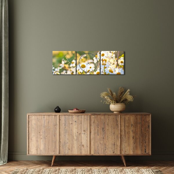Kép - Százszorszépek (órával) (90x30 cm)