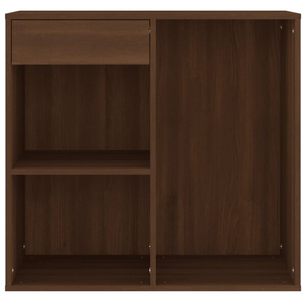 Barna tölgy színű szerelt fa pipereszekrény 80 x 40 x 75 cm