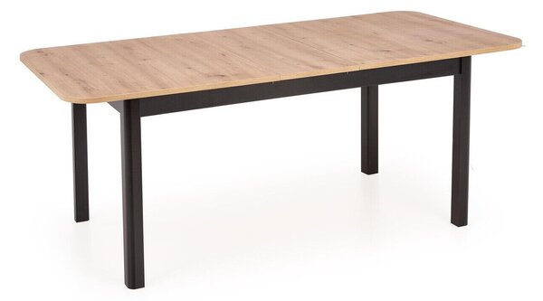 Asztal Houston 1367, 78x90cm, Artisan tölgy, Fekete