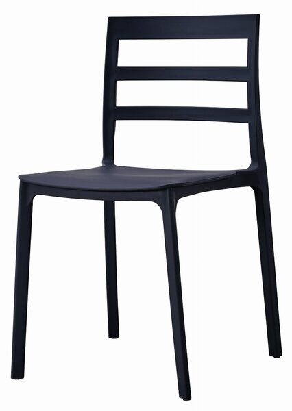 Fekete műanyag szék ELBA