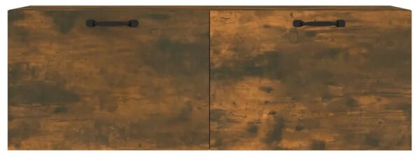 Füstös tölgy színű szerelt fa faliszekrény 100 x 36,5 x 35 cm