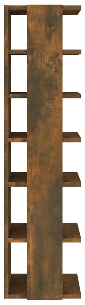 2 db füstös tölgy színű szerelt fa cipőtartó 27,5 x 27 x 102 cm
