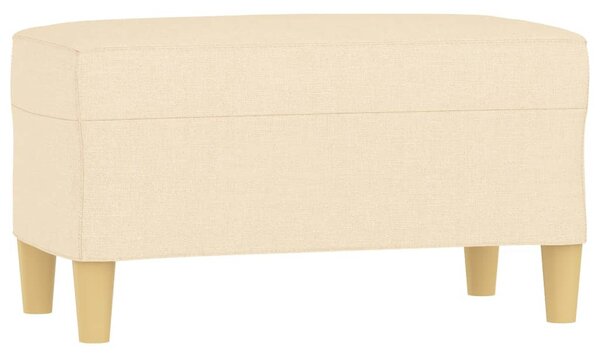 Krémszínű szövet pad 70 x 35 x 41 cm