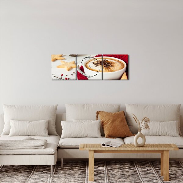 Kép - Cappuccino (órával) (90x30 cm)