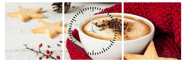 Kép - Cappuccino (órával) (90x30 cm)