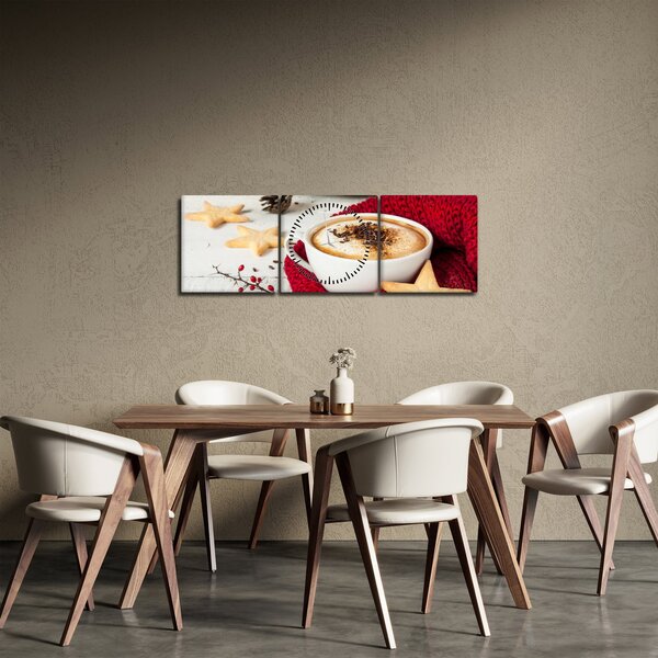 Kép - Cappuccino (órával) (90x30 cm)