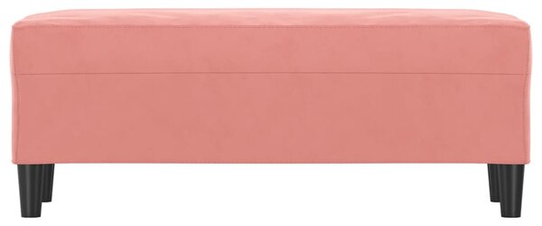 Rózsaszín bársony pad 100 x 35 x 41 cm