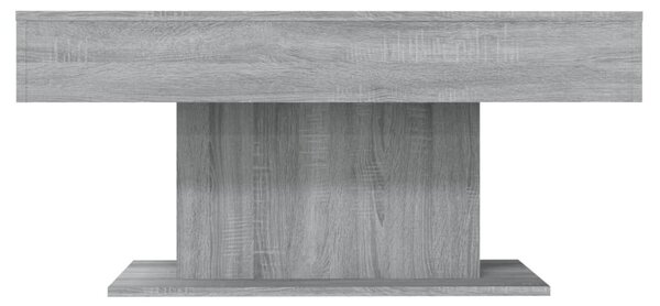 Szürke sonoma színű szerelt fa dohányzóasztal 96x50x45 cm