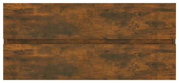 Füstös tölgy színű szerelt fa mosdószekrény 100 x 38,5 x 45 cm