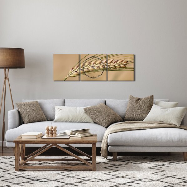 Kép - Búza (órával) (90x30 cm)