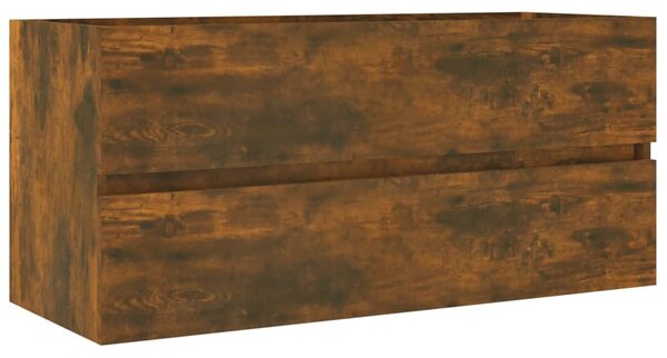 Füstös tölgy színű szerelt fa mosdószekrény 100 x 38,5 x 45 cm