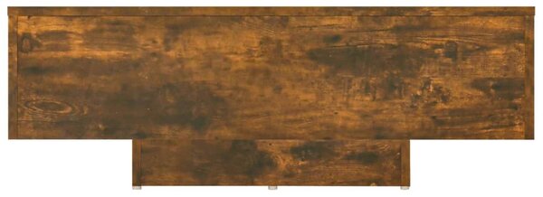 Füstös tölgy színű szerelt fa dohányzóasztal 85 x 55 x 31 cm