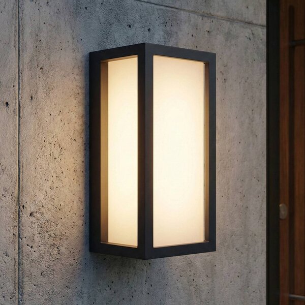OSRAM ENDURA CLASSIC RADO kültéri fali lámpa, sötét szürke, IP65, dimmelhető, Alu / szürke / cink, Alumínium, Modern