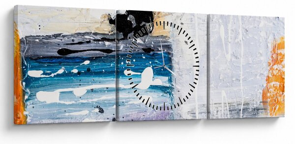 Kép - Absztrakt vonások (órával) (90x30 cm)