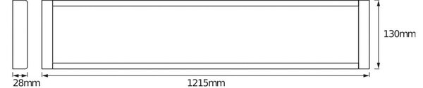 OSRAM LED mennyezeti világítás OFFICE LINE, fehér, 122 cm, fém, Fehér / opál, Dolgozószoba / Iroda, Alumínium
