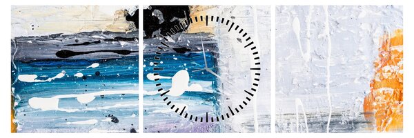 Kép - Absztrakt vonások (órával) (90x30 cm)
