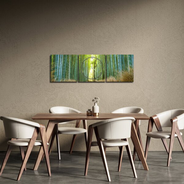Kép - Sikátor bambuszal (órával) (90x30 cm)