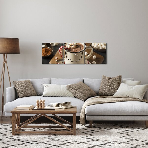 Kép - Forró csokoládé (órával) (90x30 cm)