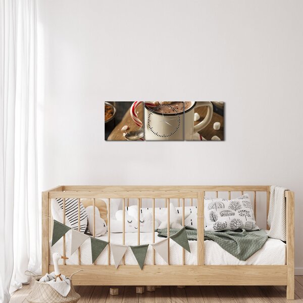 Kép - Forró csokoládé (órával) (90x30 cm)