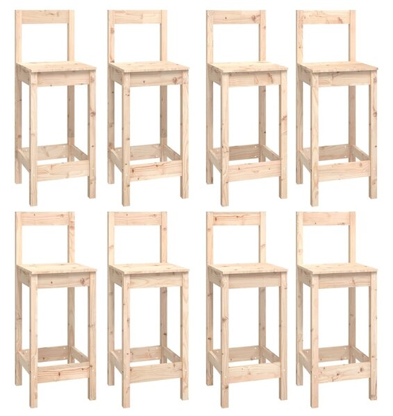 9 részes tömör fenyőfa bárszett