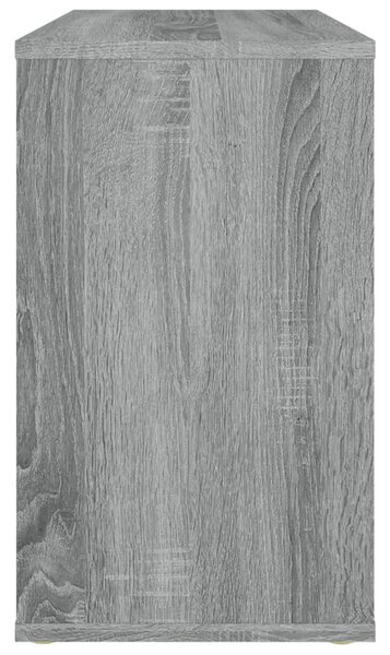 Szürke sonoma színű szerelt fa kisszekrény 60 x 30 x 50 cm