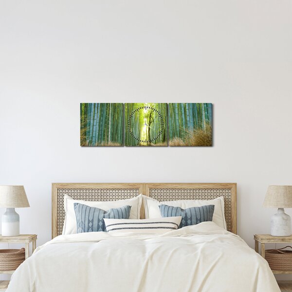 Kép - Sikátor bambuszal (órával) (90x30 cm)