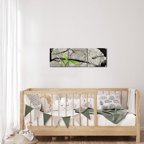 Kép - Repedések (órával) (90x30 cm)