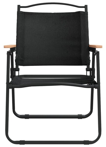 2 db fekete oxford szövet camping szék 54 x 55 x 78 cm
