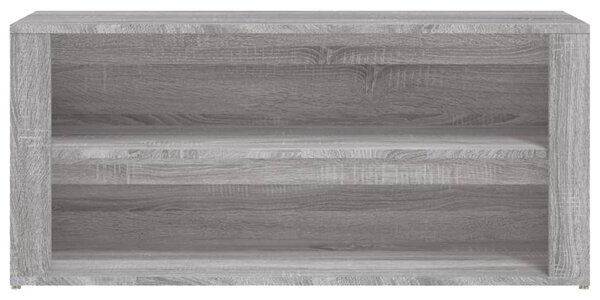 Szürke sonoma színű szerelt fa cipőtartó 100x35x45 cm