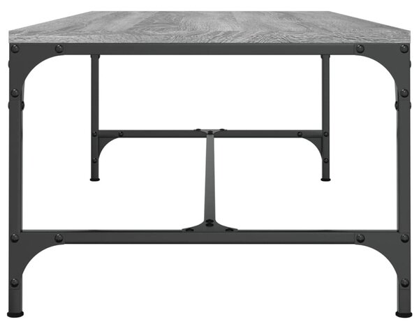 Szürke sonoma szerelt fa dohányzóasztal 100 x 50 x 35 cm