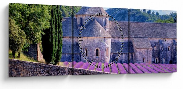 Kép - Levendula mező (órával) (90x30 cm)