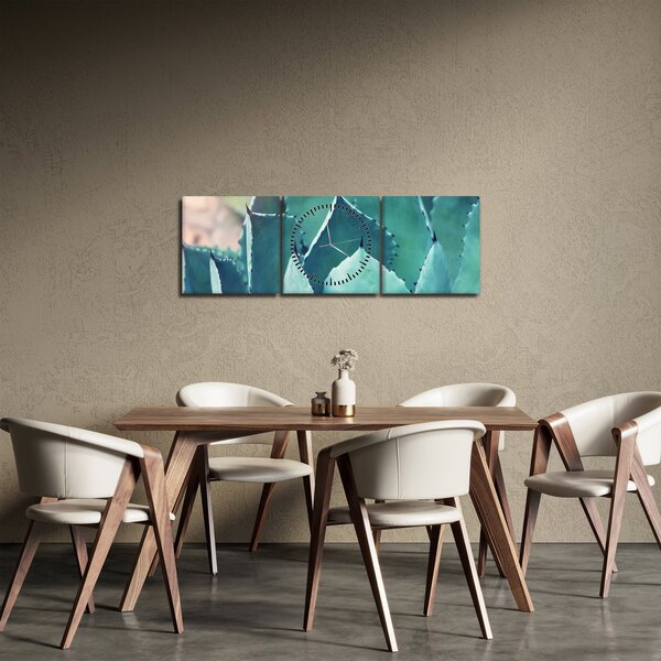 Kép - Szukulent (órával) (90x30 cm)
