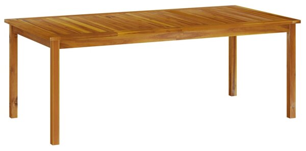 VidaXL tömör akácfa kerti asztal 200 x 100 x 74 cm