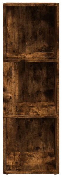 Füstös tölgy színű szerelt fa sarokszekrény 33 x 33 x 100 cm