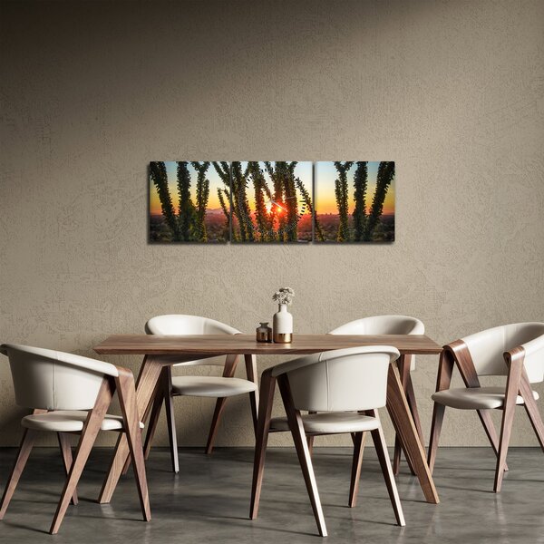 Kép - Növények (órával) (90x30 cm)