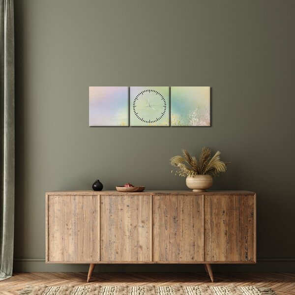Kép - Festett rét 2 (órával) (90x30 cm)