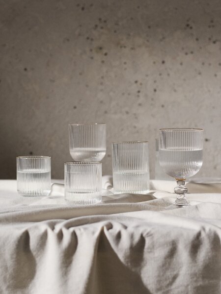 Sinsay - Bordázott pohárkészlet arany szegéllyel 4 pack - clear