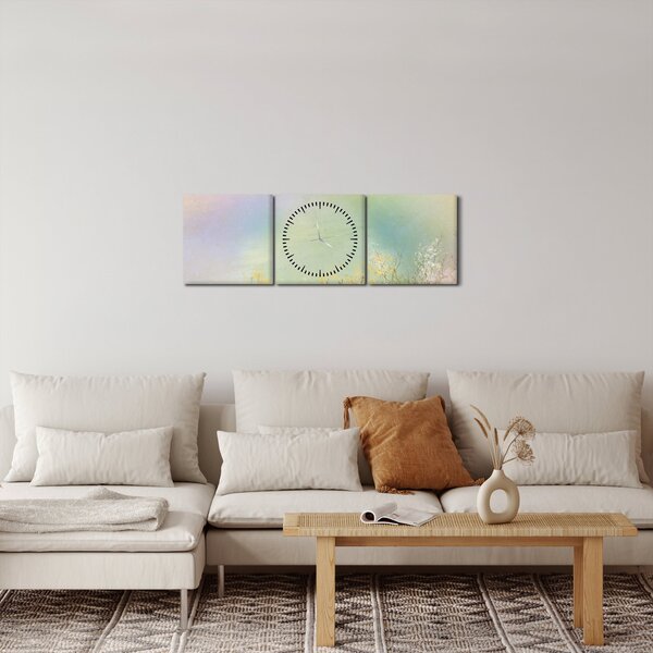 Kép - Festett rét 2 (órával) (90x30 cm)