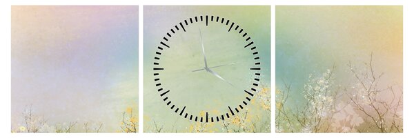 Kép - Festett rét 2 (órával) (90x30 cm)