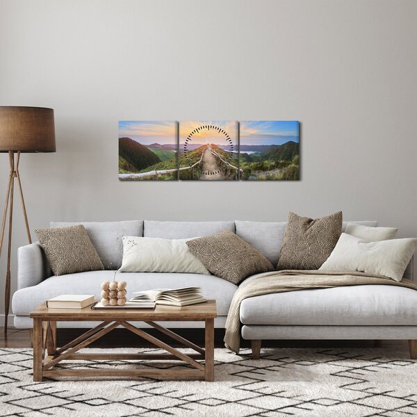 Kép - Hegyi ösvény (órával) (90x30 cm)