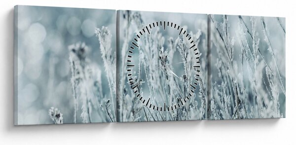 Kép - Téli varázslat (órával) (90x30 cm)