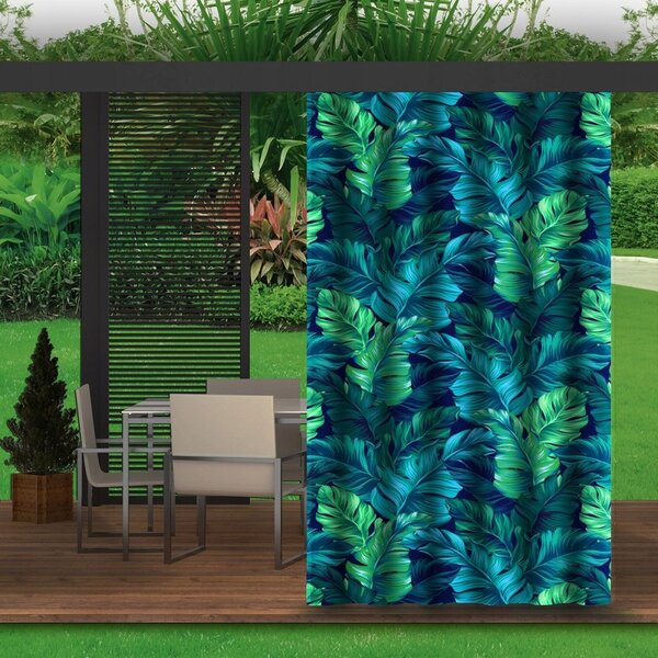 Gyönyörű egzotikus zöld függöny kerti pavilonhoz Szélesség: 155 cm Hossz: 220 cm