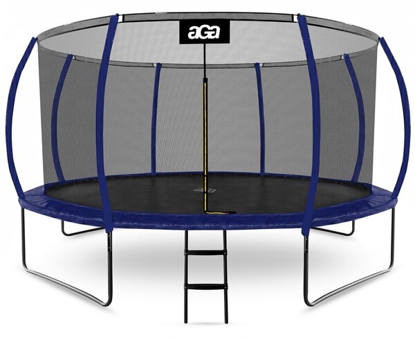 Aga SPORT EXCLUSIVE Trambulin 430 cm Sötétkék + védőháló + létra