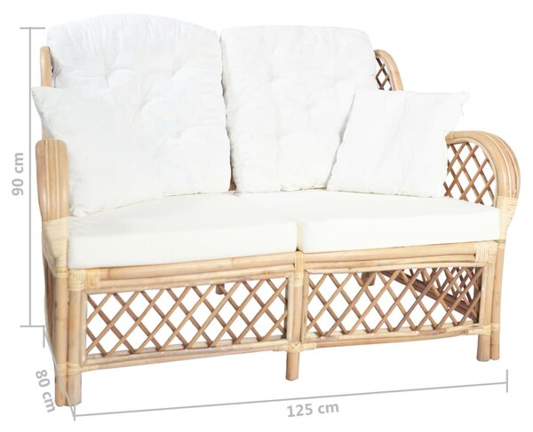 2 személyes rattan kanapé