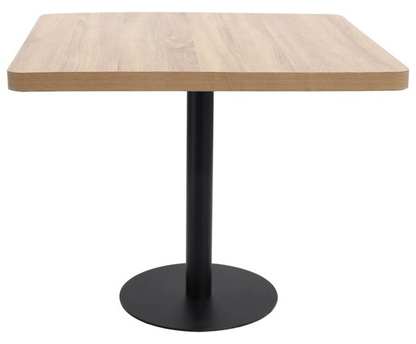 Világosbarna MDF bisztróasztal 80 x 80 cm